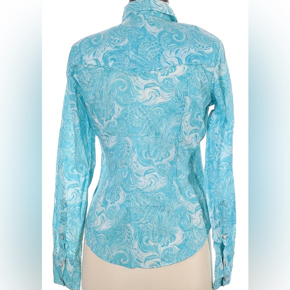 Banana Republic beautiful paisley button down long sleeve - Picture 2 of 8